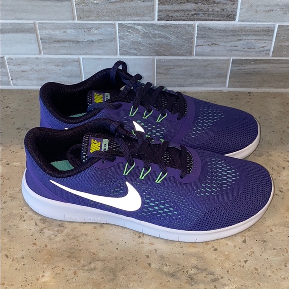 Nike Free RN (Girls) - Dark Iris - Size 6.5 - Picture 3 of 6